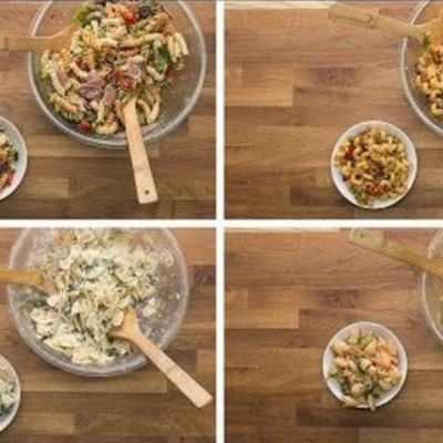 Τέσσερις σαλάτες με ζυμαρικά για να διαλέξετε (vid)