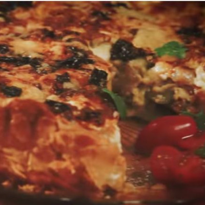 Τάρτα με λαχανικά και 2 τυριά