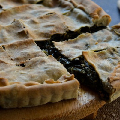 Χορτόπιτα με τραχανά