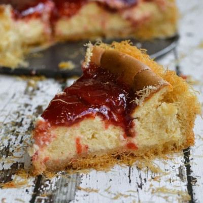 Cheesecake με κανταΐφι