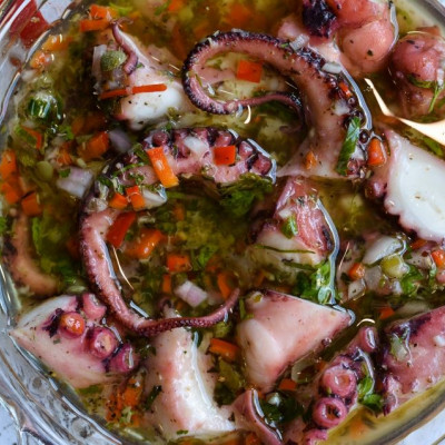 Ο Γιώργος Τσούλης φτιάχνει: Χταπόδι ξυδάτο