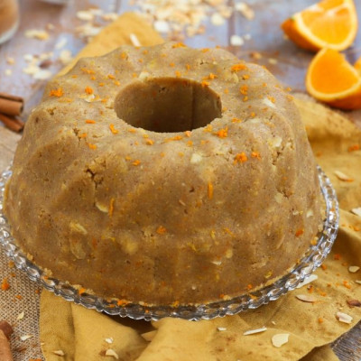 Σιμιγδαλένιος χαλβάς με πορτοκάλι