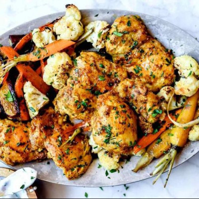 Είναι το απόλυτο κοτόπουλο tandoori... και συνοδεύεται με λαχανικά