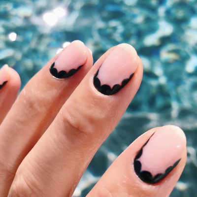 Μαύρο nail art το καλοκαίρι; Γιατί όχι;!