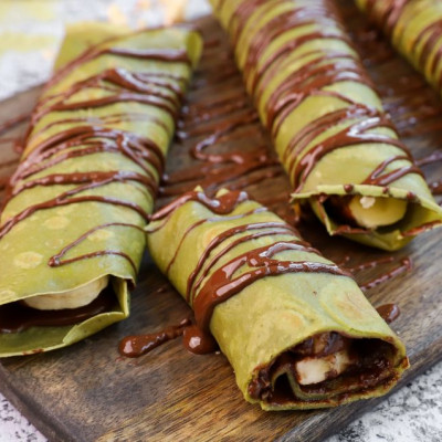 Λαχταριστές κρέπες με matcha