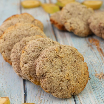Cookies με μπανάνα και καρύδα με δύο υλικά