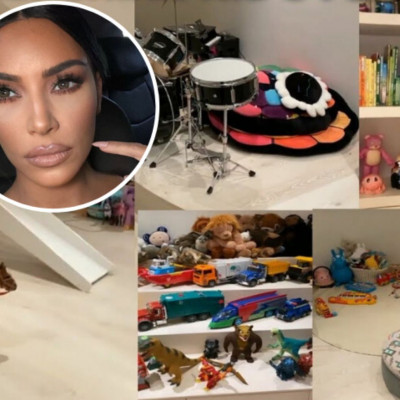 Θα πάθετε πλάκα με το εξωπραγματικό playroom των παιδιών της Kim Kardashian (pics+vid)