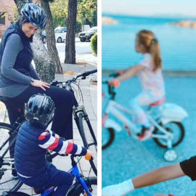 Διάσημες Ελληνίδες μαμάδες που απολαμβάνουν την ποδηλατάδα με τα παιδιά τους εν μέσω πανδημίας(pics)