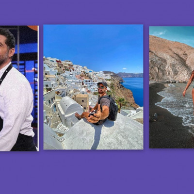 Πάνος Ιωαννίδης: Ποζάρει με μαγιό μαζί με Τανιμανίδη - Μπόμπα στη Σαντορίνη