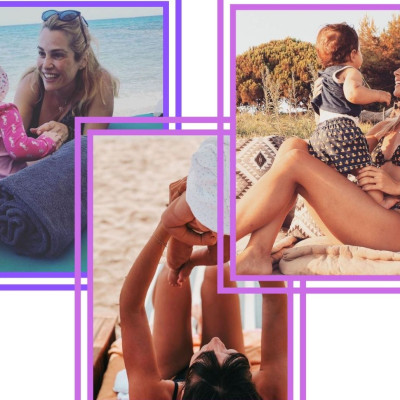 Πώς φωτογραφίζονται οι μαμάδες της showbiz στην παραλία μαζί με τα παιδιά