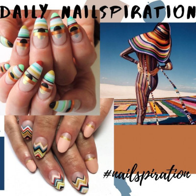 Τα #MissoniNails είναι το πιο διακριτικό designer σχέδιο που μπορείς να κάνεις στα νύχια σου