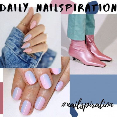 Σήμερα δεν μπορούσαμε να διαλέξουμε ροζ ή γαλάζιο μανικιούρ και βρήκαμε και τα δύο!