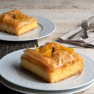 Γαλακτομπούρεκο με πορτοκάλι από τον Άκη