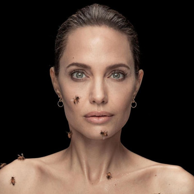 Angelina Jolie: Ποζάρει καλυμμένη από ζωντανές μέλισσες για το National Geographic