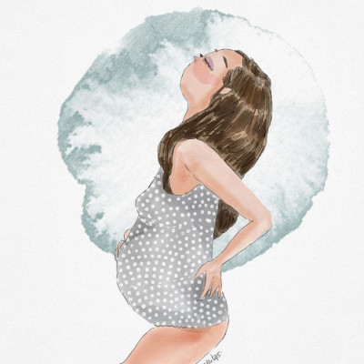 Σκίτσα που δείχνουν την ομορφιά της εγκυμοσύνης (εικόνες)