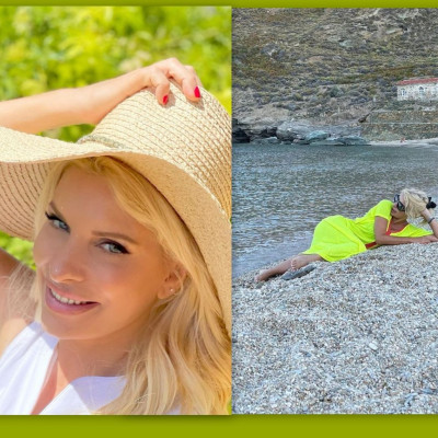 Ελένη Μενεγάκη: Το άλμπουμ από τις πρώτες στιγμές της στην Άνδρο