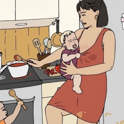 Εκείνη τα κάνει όλα! Η μαμά!