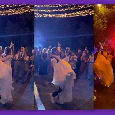 Άκης Πετρετζίκης - Κωνσταντίνα Παπαμιχαήλ: Ο ξέφρενος χορός τους στο γαμήλιο πάρτι!