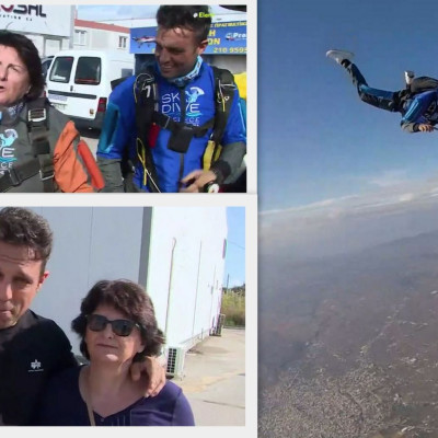 Η μητέρα του Σάββα Πούμπουρα έκανε ελεύθερη πτώση από τα 10.000 πόδια και... το ευχαριστήθηκε! (video)