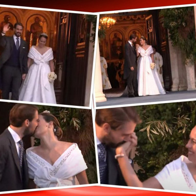 Αποκλειστικό video: Γάμος Φίλιππου - Νίνα Φλορ: Το τρυφερό φιλί τους μετά το μυστήριο! (pics+video)