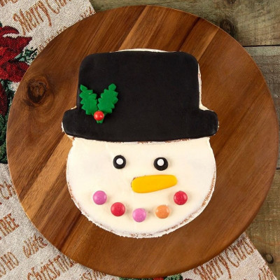 Κέικ χιονάνθρωπος από τον Άκη Πετρετζίκη