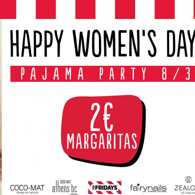 Ημέρα Γυναίκας στα TGI FRIDAYS™ με μοναδική περιποίηση και 2€ MARGARITAS!