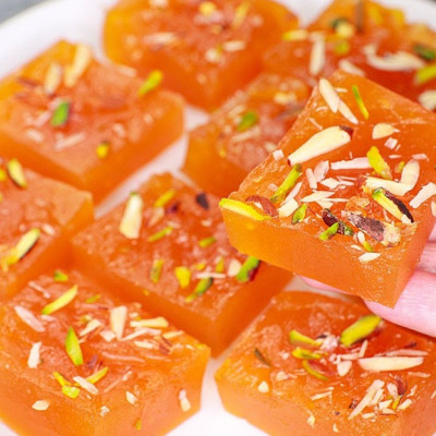 Γρήγορος χαλβάς χωρίς σιμιγδάλι με πορτοκάλι (vid)