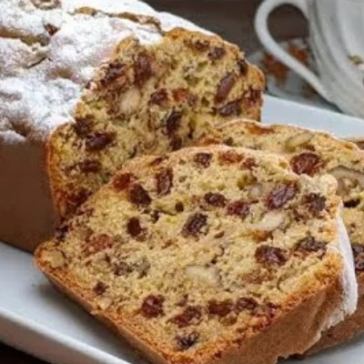 Κέικ λεμόνι με σταφίδες και καρύδια - Σούπερ θρεπτικό, χωρίς βούτυρο