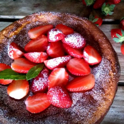 Αφράτο cheesecake φούρνου με ανθότυρο - Από τα πιο νόστιμα που έχετε δοκιμάσει