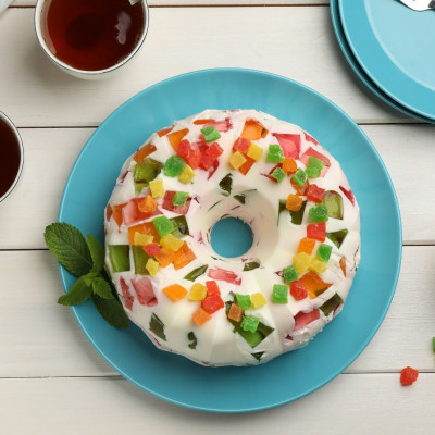 Μαμαδίστικο μωσαϊκό ζελέ με ζαχαρούχο γάλα