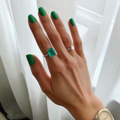 Το πράσινο είναι το απόλυτο χρώμα του φθινοπώρου - 10 nail art για να διαλέξεις