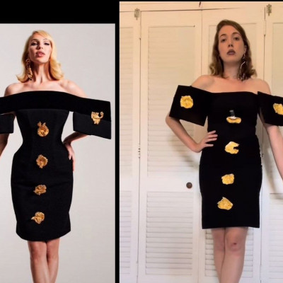 Εσύ μπορείς να δημιουργήσεις τα πιο ιδιαίτερα catwalk looks με λίγη κόλλα; Η Angelica Hicks μπορεί