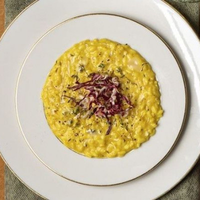 Άκης Πετρετζίκης: Ριζότο κολοκύθας με γκοργκοντζόλα