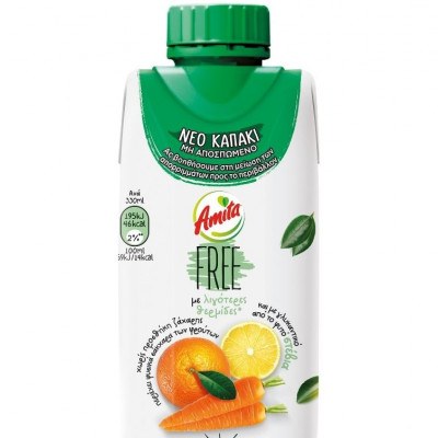 Σε συσκευασία Tetra Pak® με νέο μη αποσπώμενο καπάκι ο αγαπημένος μας χυμός Amita