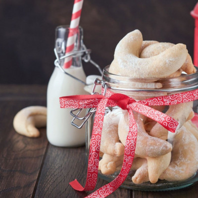 Χριστουγεννιάτικα shortbread μπισκότα με τρία υλικά