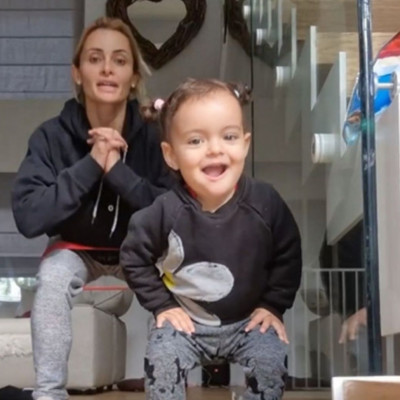 Βασιλική Μιλλούση: Κάνει γυμναστική μαζί με τη Λένια