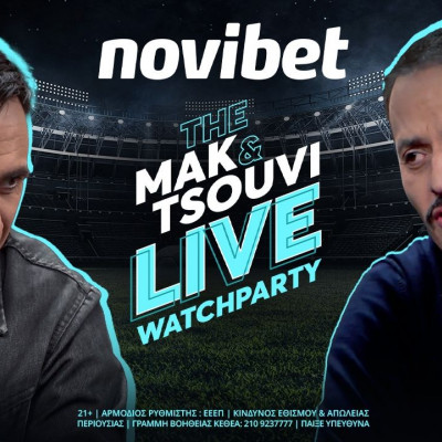 MΑΚ & TSOUVI LIVE WATCHPARTY» στη  novibet για το Μίλαν - Ίντερ!