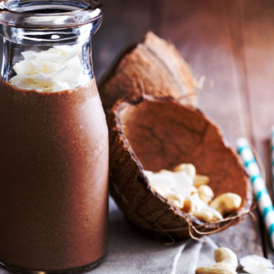 Παγωμένος καφές με κατεψυγμένες μπανάνες