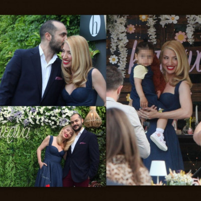 Ηλιάκη – Μανουσάκης: Υπέροχες φωτό από το πάρτι της βάφτισης