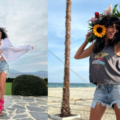 Σολωμού: Το see through φόρεμα που επέλεξε για βραδινή έξοδο