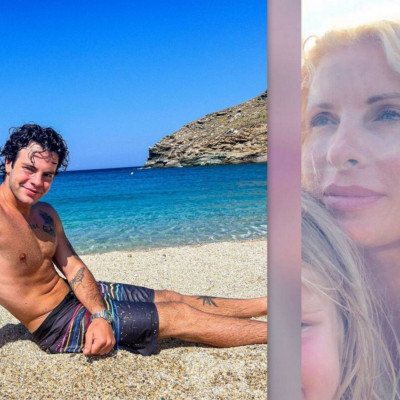 Άγγελος Λάτσιος: Φωτό με την αδελφή του, Μαρίνα, σε παραλία της Άνδρου