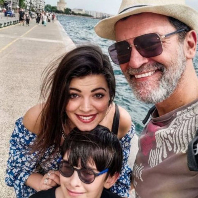 Κωνσταντίνος Καζάκος: Σε συναυλία με τα δυο του παιδιά