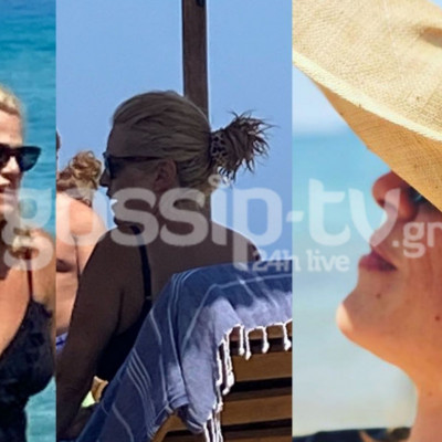 H Τζένη Μπότση με την κόρη της στην Ικαρία