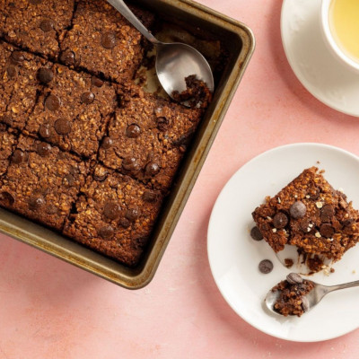 Βrownies με βρόμη χωρίς βούτυρο και αυγά