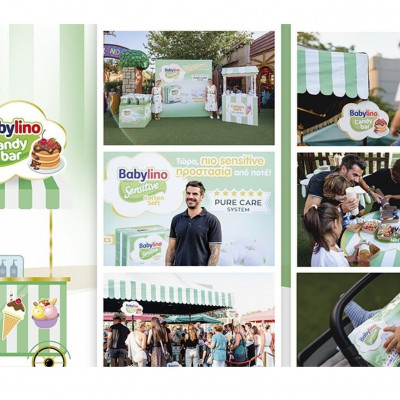 Τα νέα Babylino Sensitive Cotton Soft συνάντησαν τον Άκη Πετρετζίκη στο Kidom του Allou! Fun Park