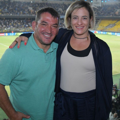 Πύρρος Δήμας και Αφροδίτη Σκαφίδα στην OPAP Arena για το Ελλάδα-Ολλανδία
