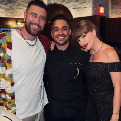 H Taylor Swift σε ρομαντικό δείπνο με little black dress -Η off shoulder λεπτομέρεια που ξεχώρισε