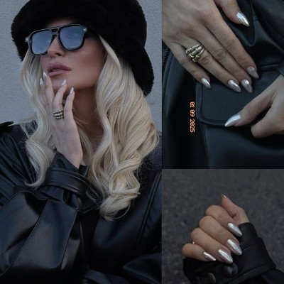 Pearl nails: Η Κατερίνα Καινούργιου υιοθέτησε το αγαπημένο manicure των TikTokers