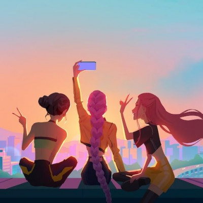 K- Pop Demon Hunters: οι Κορεάτισσες κρατούν σπαθί, μικρόφωνο & ίσως ένα Όσκαρ- Μοβ πλεξίδες παντού