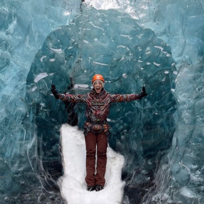 «Αλλαγή επαγγέλματος τώρα», λένε στην Ευγενία Σαμαρά βλέποντας τις φωτογραφίες της από την Ισλανδία